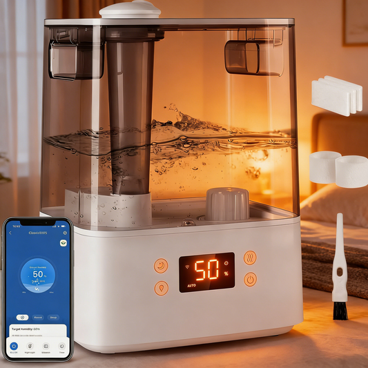 6L Smart Humidifier, App Control & Top-Fill with Oil Diffuser