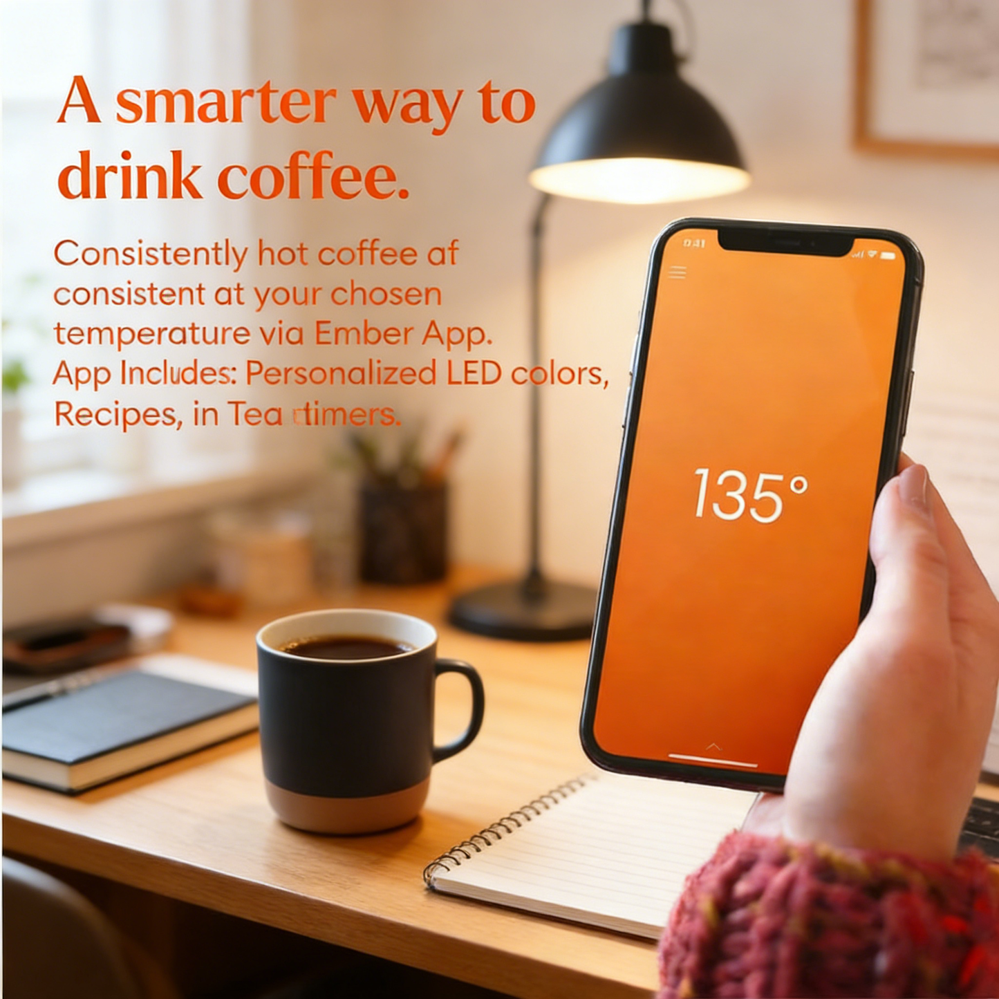 10oz Smart Temperature Control Mug, App-Controlled with 80-Min Battery