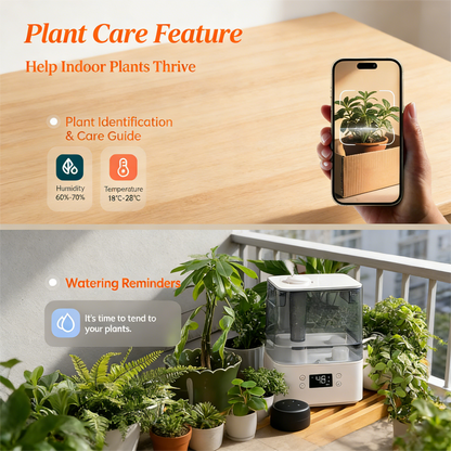 6L Smart Humidifier, App Control & Top-Fill with Oil Diffuser