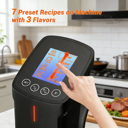 WiFi Sous Vide Cooker, 1000W with APP Preset Recipes