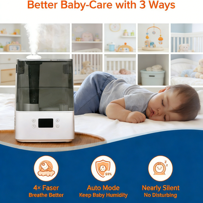 6L Smart Humidifier, App Control & Top-Fill with Oil Diffuser